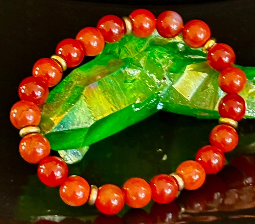 Carnelian & Red Jasper Empowerment Bracelet – Self-Confidence & Success | | Wiccan Center
