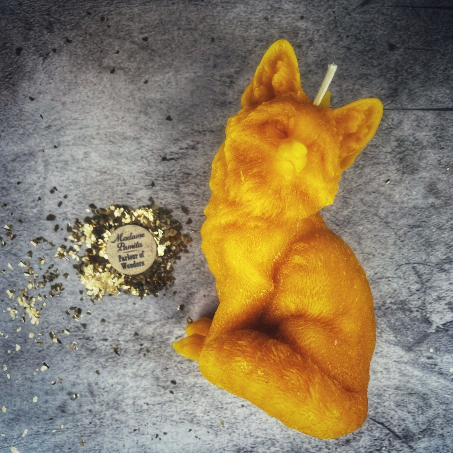 Beeswax Fast Fox Spell Candle - Quick Results & Cunning Magic | Beeswax Candle | Wiccan Center