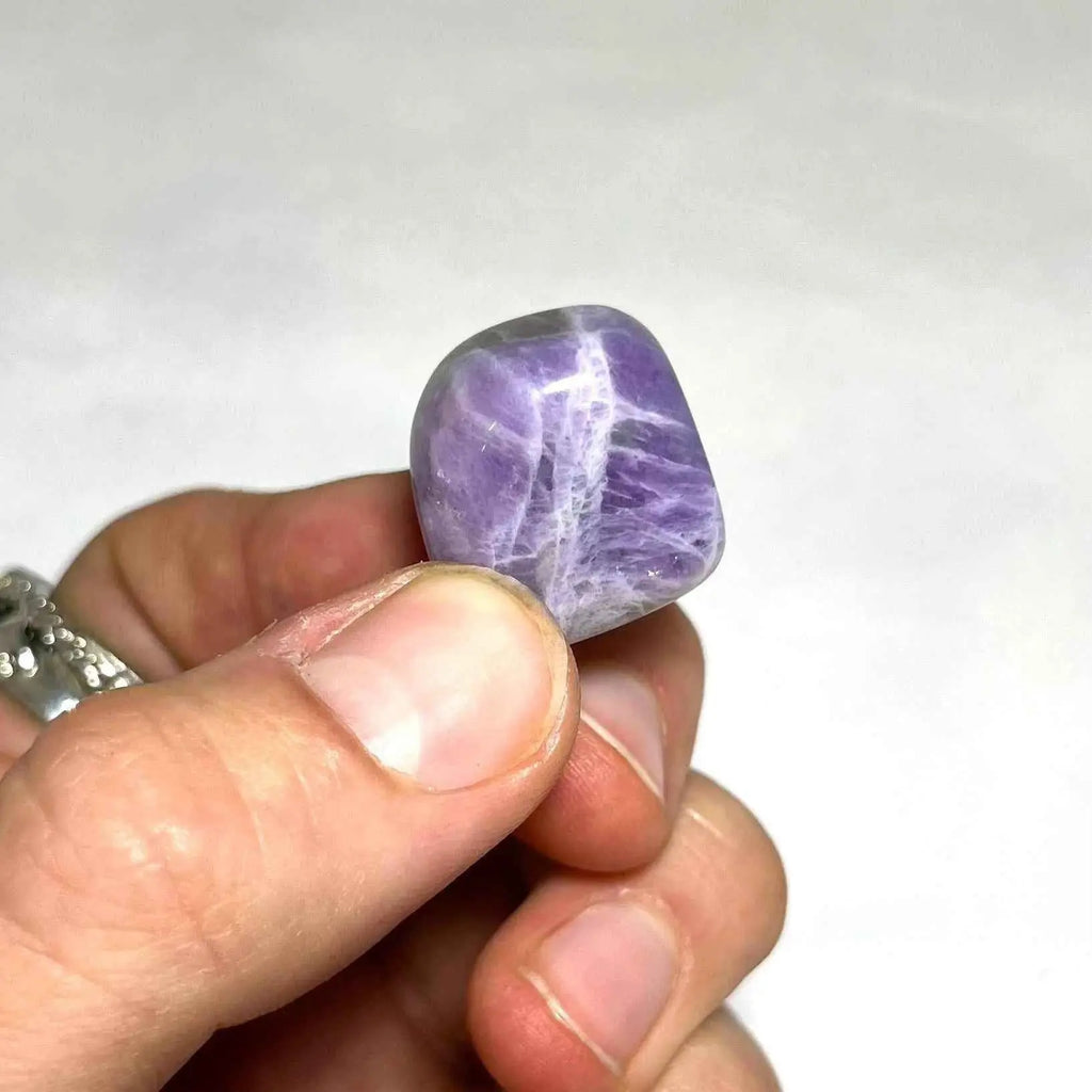 Chevron Amethyst Tumbled Stone | Tumbled Stones | Wiccan Center