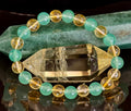 Citrine & Green Aventurine Natural Stone Bracelet | | Wiccan Center