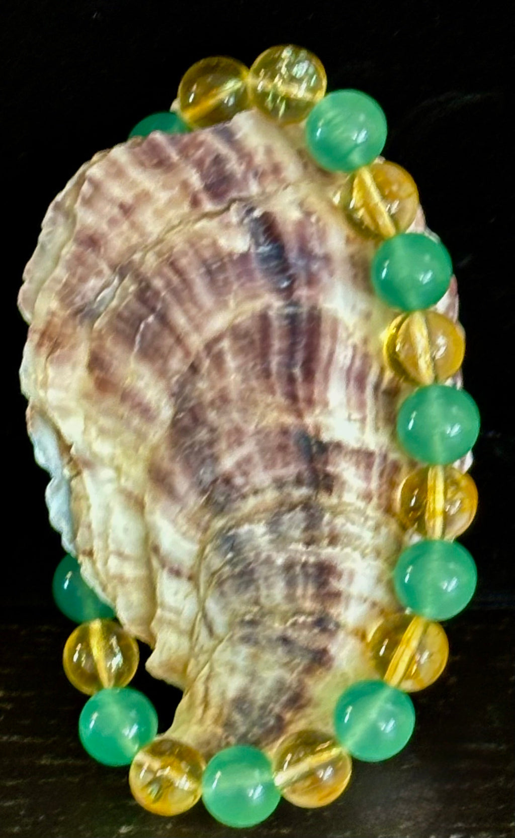 Citrine & Green Aventurine Natural Stone Bracelet | | Wiccan Center