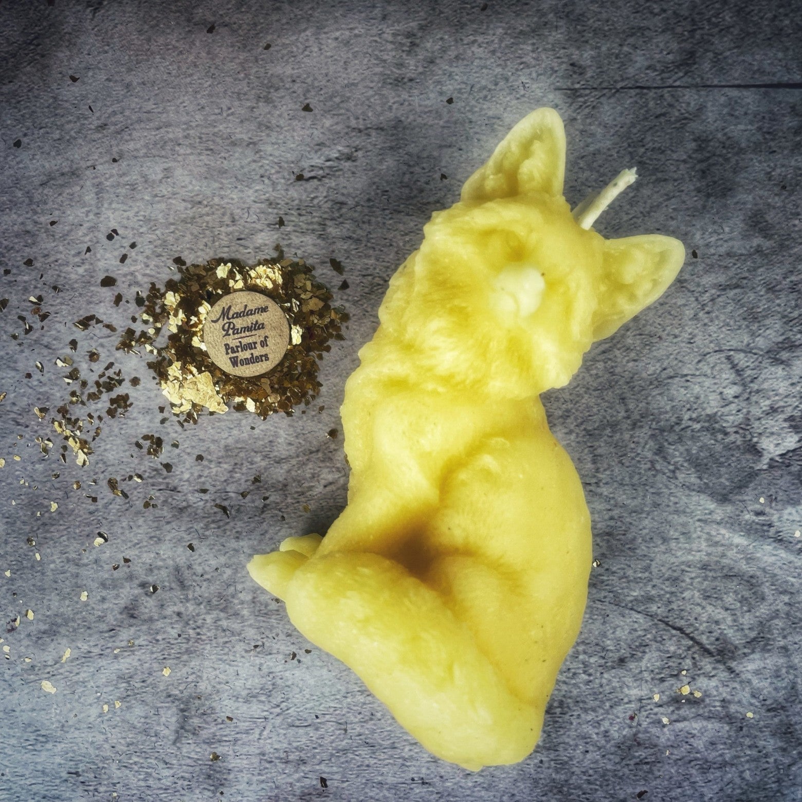 Beeswax Fast Fox Spell Candle - Quick Results & Cunning Magic | Beeswax Candle | Wiccan Center