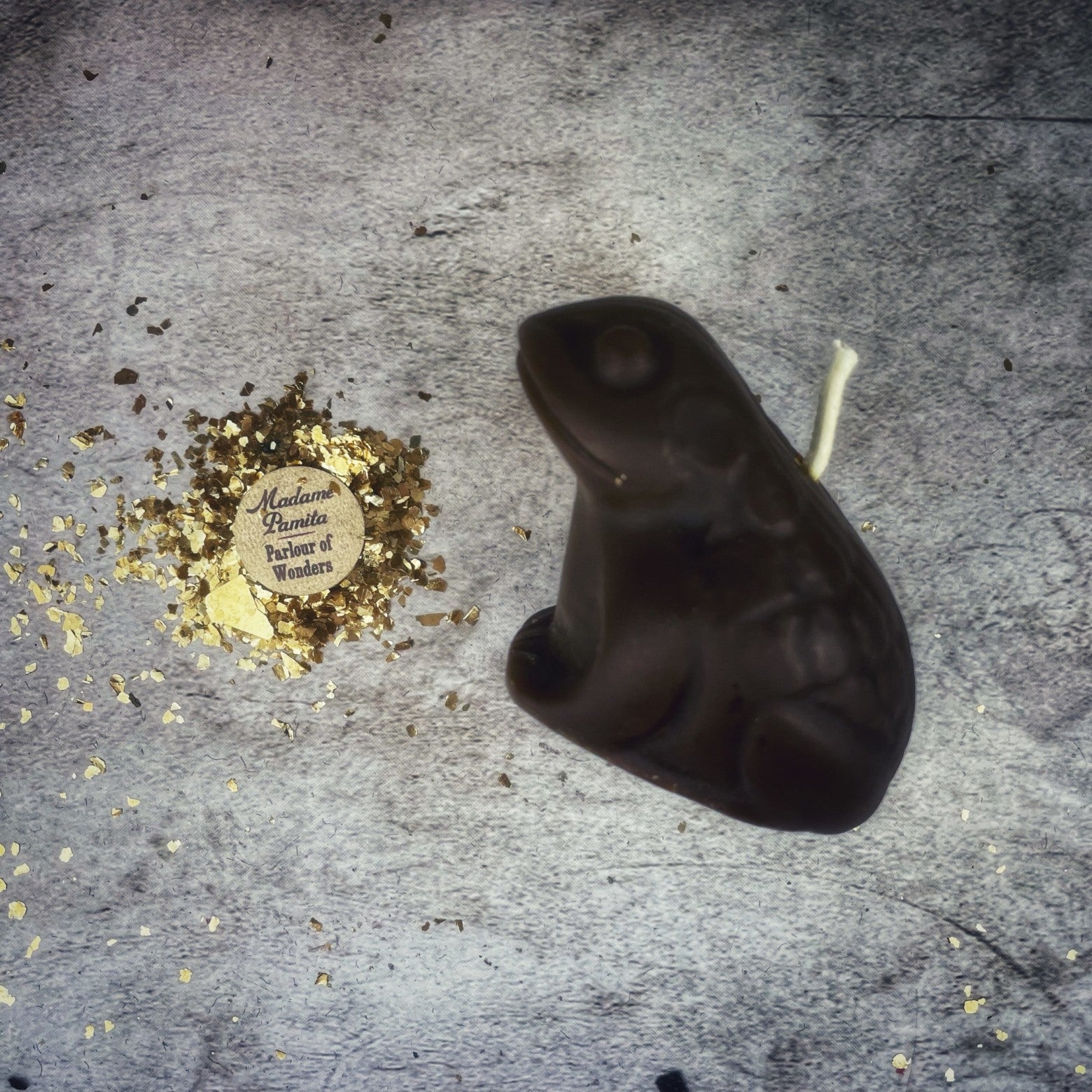 Beeswax Lucky Money Frog Spell Candle - Abundance & Prosperity Magic | Beeswax Candle | Wiccan Center