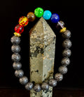 Chakra Beaded Bracelet – Volcanic Lava Rock & Natural Healing Stones | | Wiccan Center