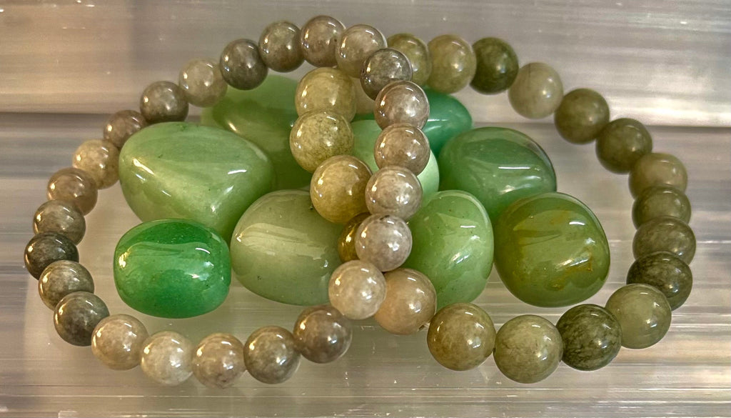 Jade Abundance & Prosperity Bracelet – 8mm or 10mm Beads (Medium to Large Wrists) | | Wiccan Center