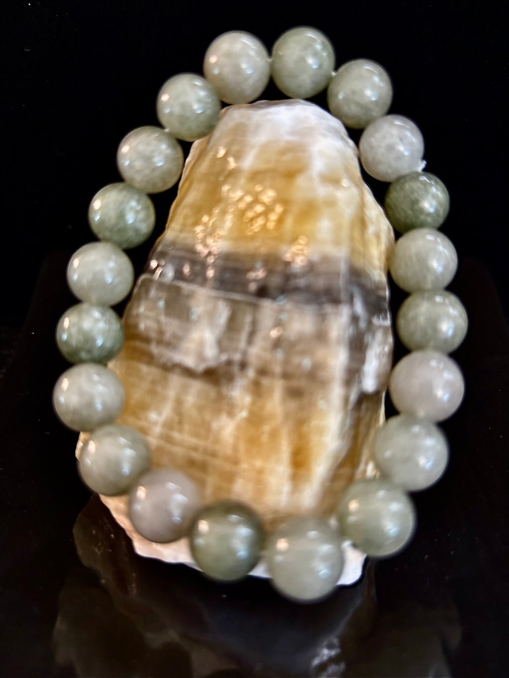Jade Abundance & Prosperity Bracelet – 8mm or 10mm Beads (Medium to Large Wrists) | | Wiccan Center