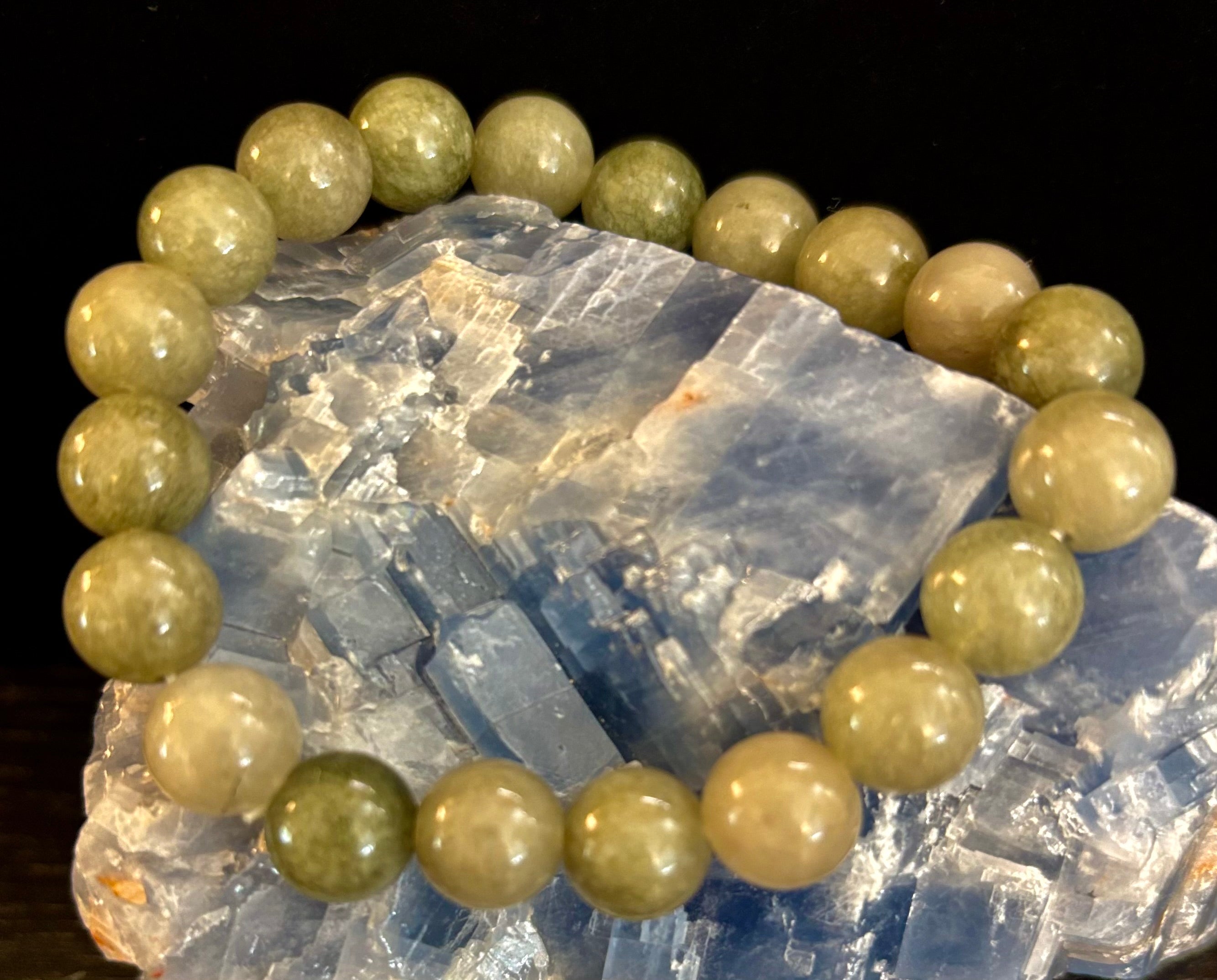 Jade Abundance & Prosperity Bracelet – 8mm or 10mm Beads (Medium to Large Wrists) | | Wiccan Center