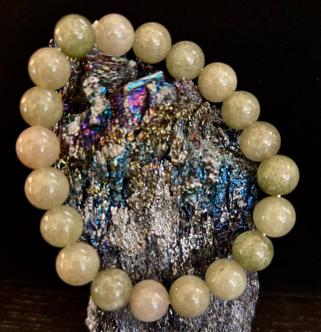 Jade Abundance & Prosperity Bracelet – 8mm or 10mm Beads (Medium to Large Wrists) | | Wiccan Center