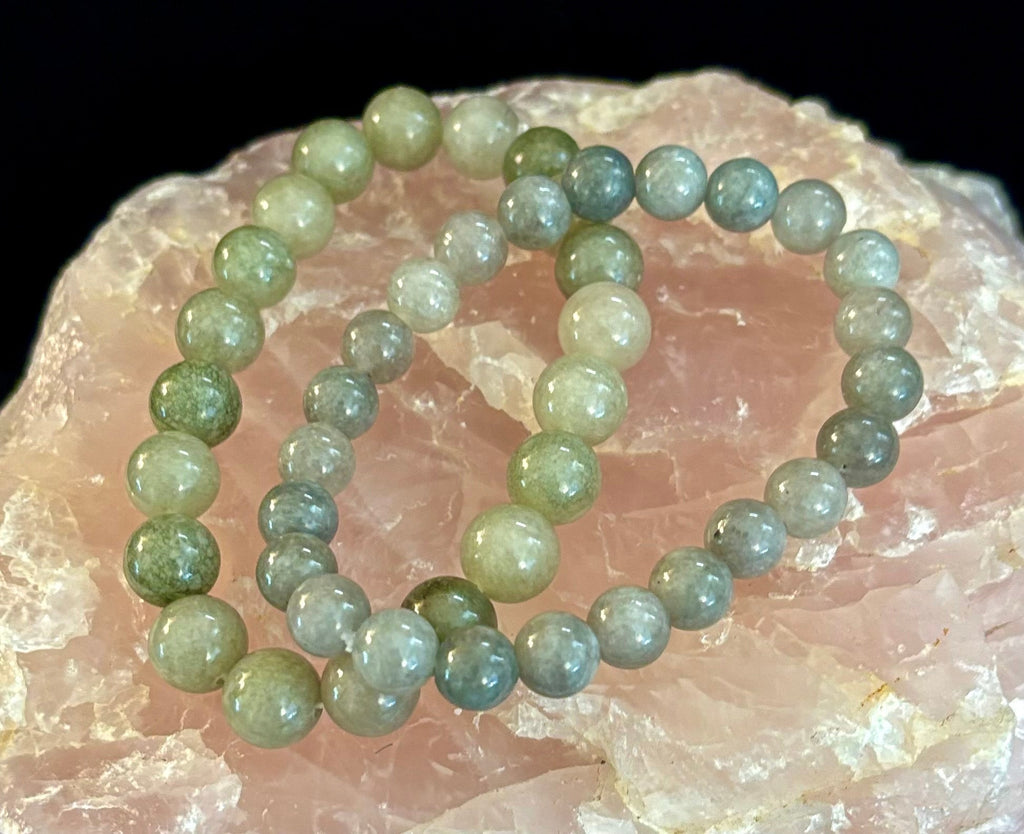 Jade Abundance & Prosperity Bracelet – 8mm or 10mm Beads (Medium to Large Wrists) | | Wiccan Center