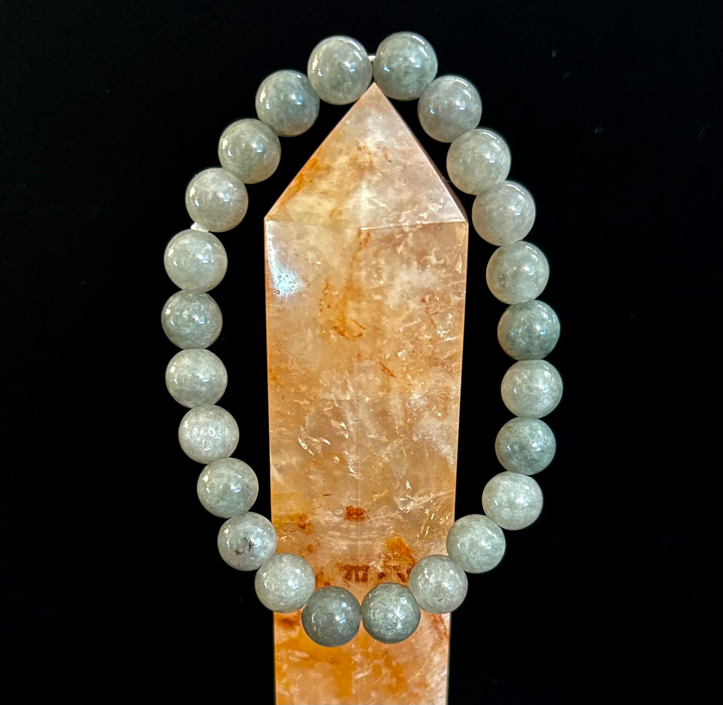Jade Abundance & Prosperity Bracelet – 8mm or 10mm Beads (Medium to Large Wrists) | | Wiccan Center