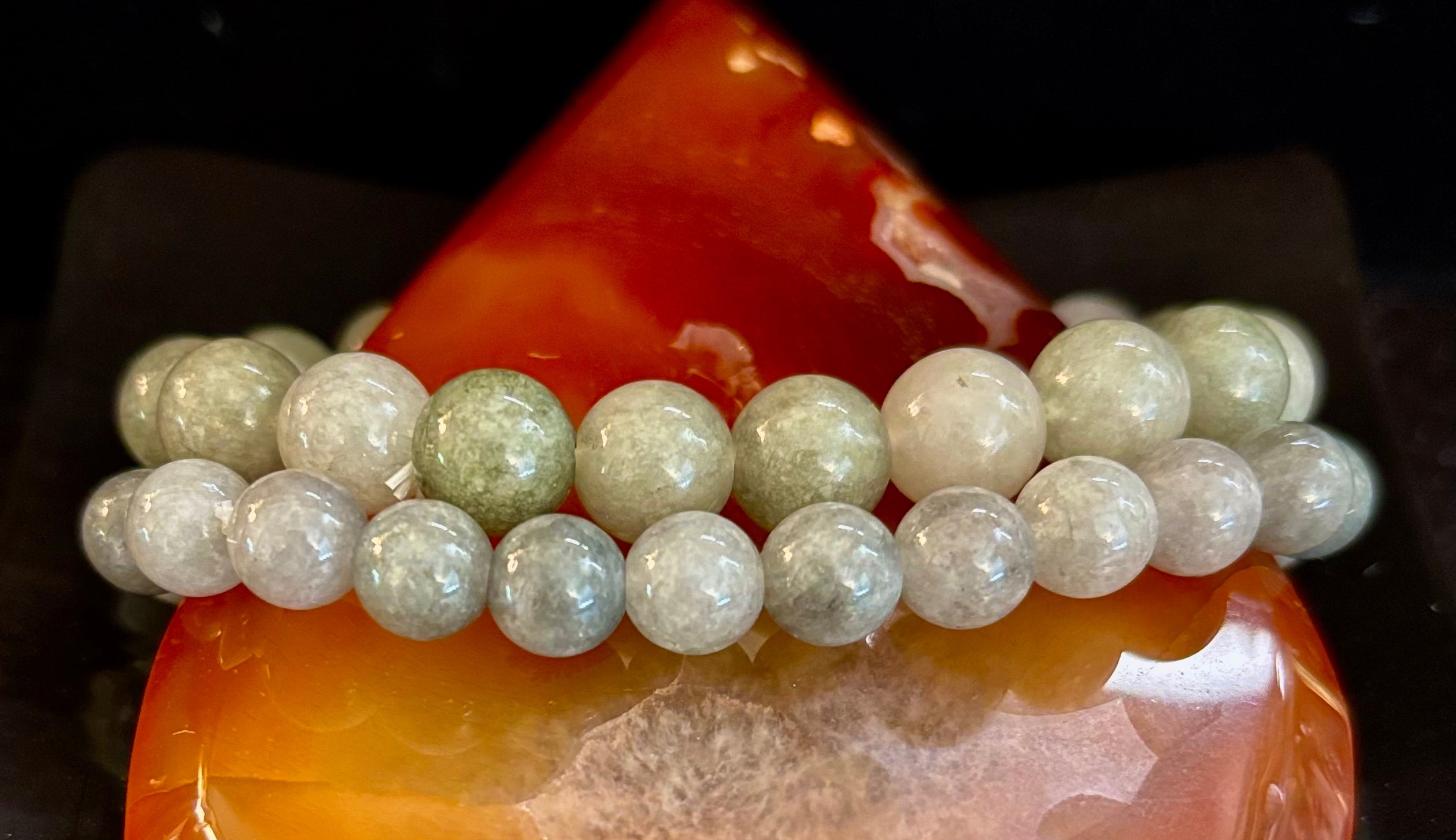 Jade Abundance & Prosperity Bracelet – 8mm or 10mm Beads (Medium to Large Wrists) | | Wiccan Center