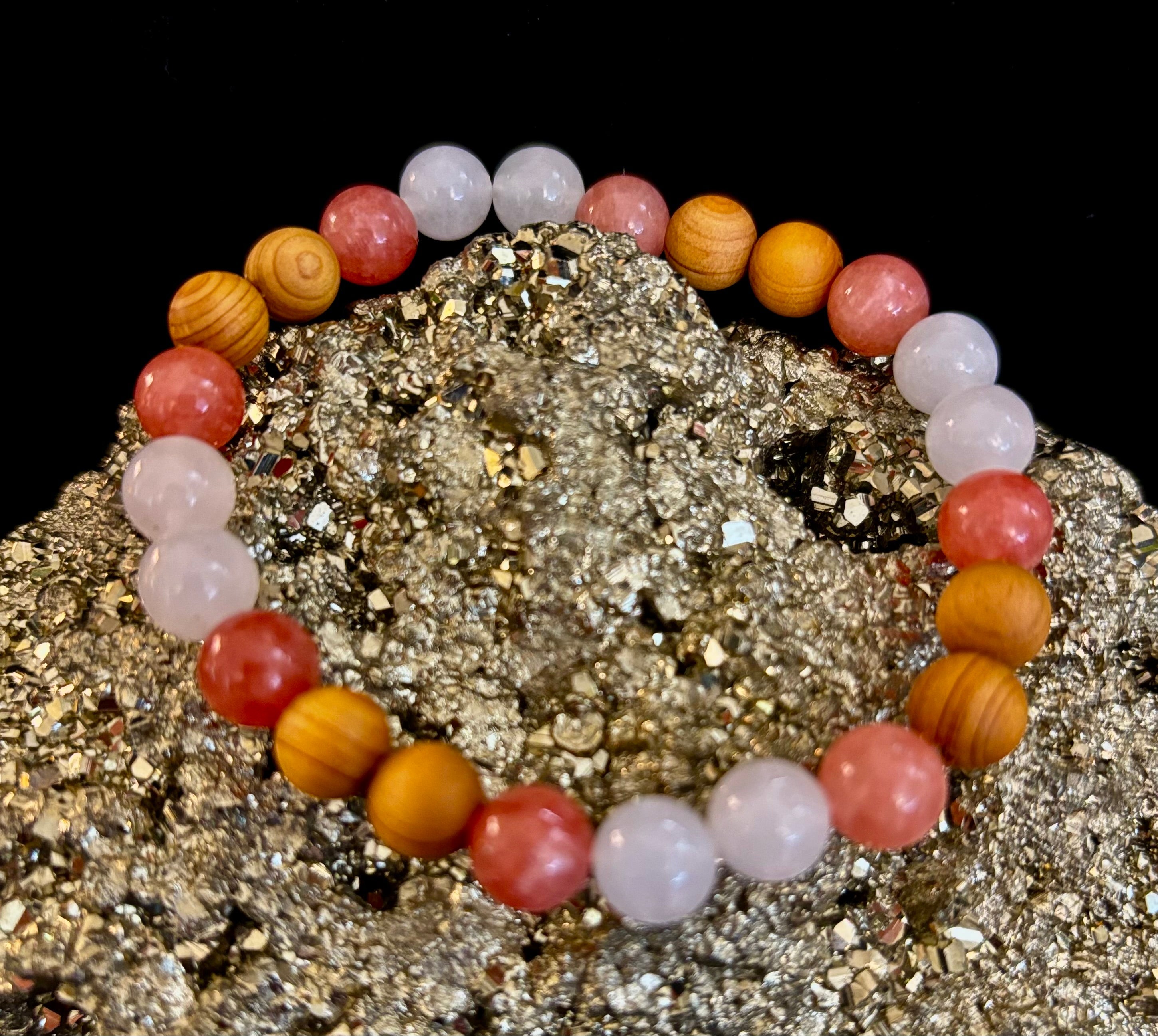White Witch Intuition & Aura Cleansing Bracelet – Palo Santo, Selenite & Smoky Quartz | | Wiccan Center