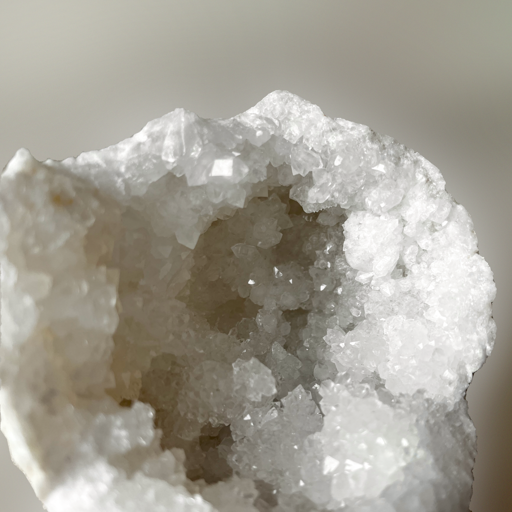 Clear Quartz Geode Halves