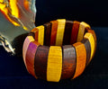Bohemia Style Literary Retro Elastic Wood Beaded Bracelet – Gradient Brown Tones | | Wiccan Center