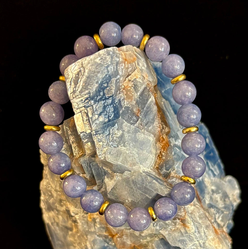 Angelite Crystal Healing Bracelet – Serenity • Reiki • Inner Peace 🪽💫 | | Wiccan Center