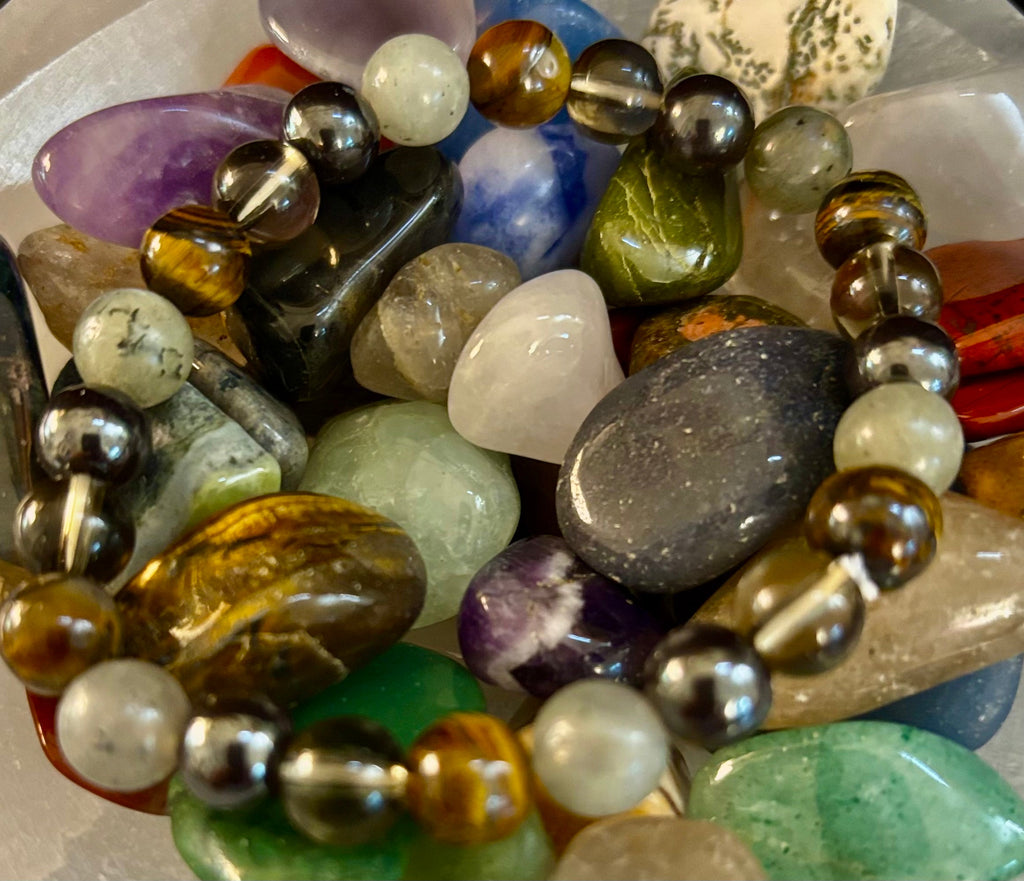 Bohemia Tiger's Eye & Labradorite Protection Bracelet – Medium Wrists | | Wiccan Center