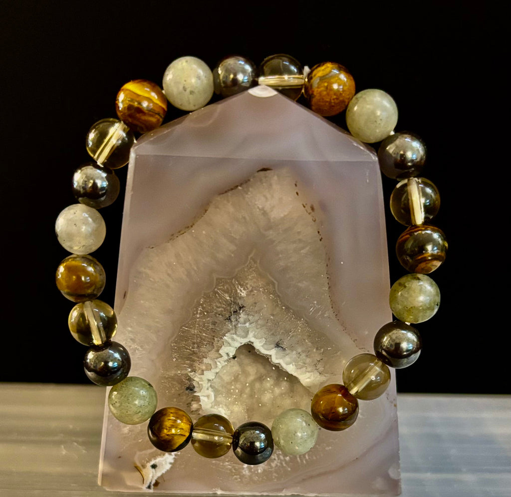 Bohemia Tiger's Eye & Labradorite Protection Bracelet – Medium Wrists | | Wiccan Center