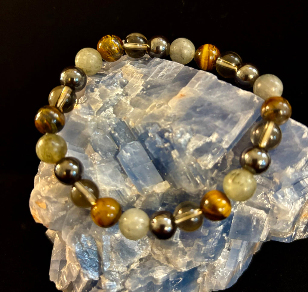 Bohemia Tiger's Eye & Labradorite Protection Bracelet – Medium Wrists | | Wiccan Center
