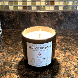 Fresh Citrus Basil - 14oz Filled Candle | Candles | Wiccan Center