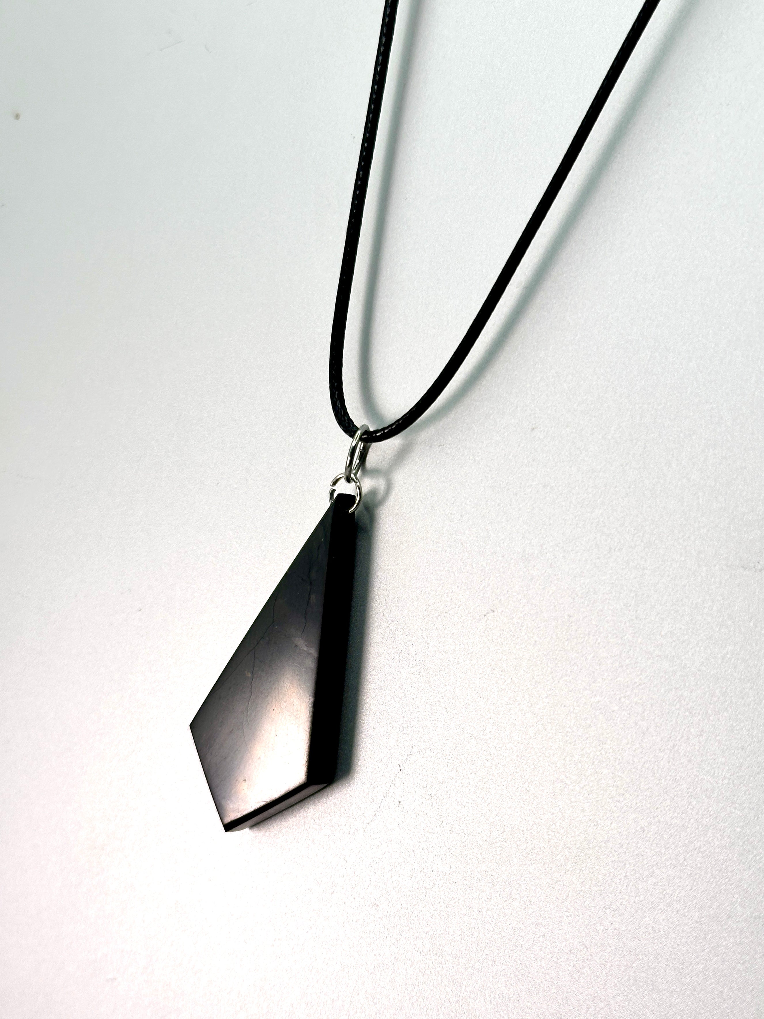 SHUNGITE PENDANTS! HURRY WHILE SUPPLIES LAST! - EMF Protection - Hand Cut Genuine Natural Shungite Pendant High Quality Black Lustrous Gemstone from Russia