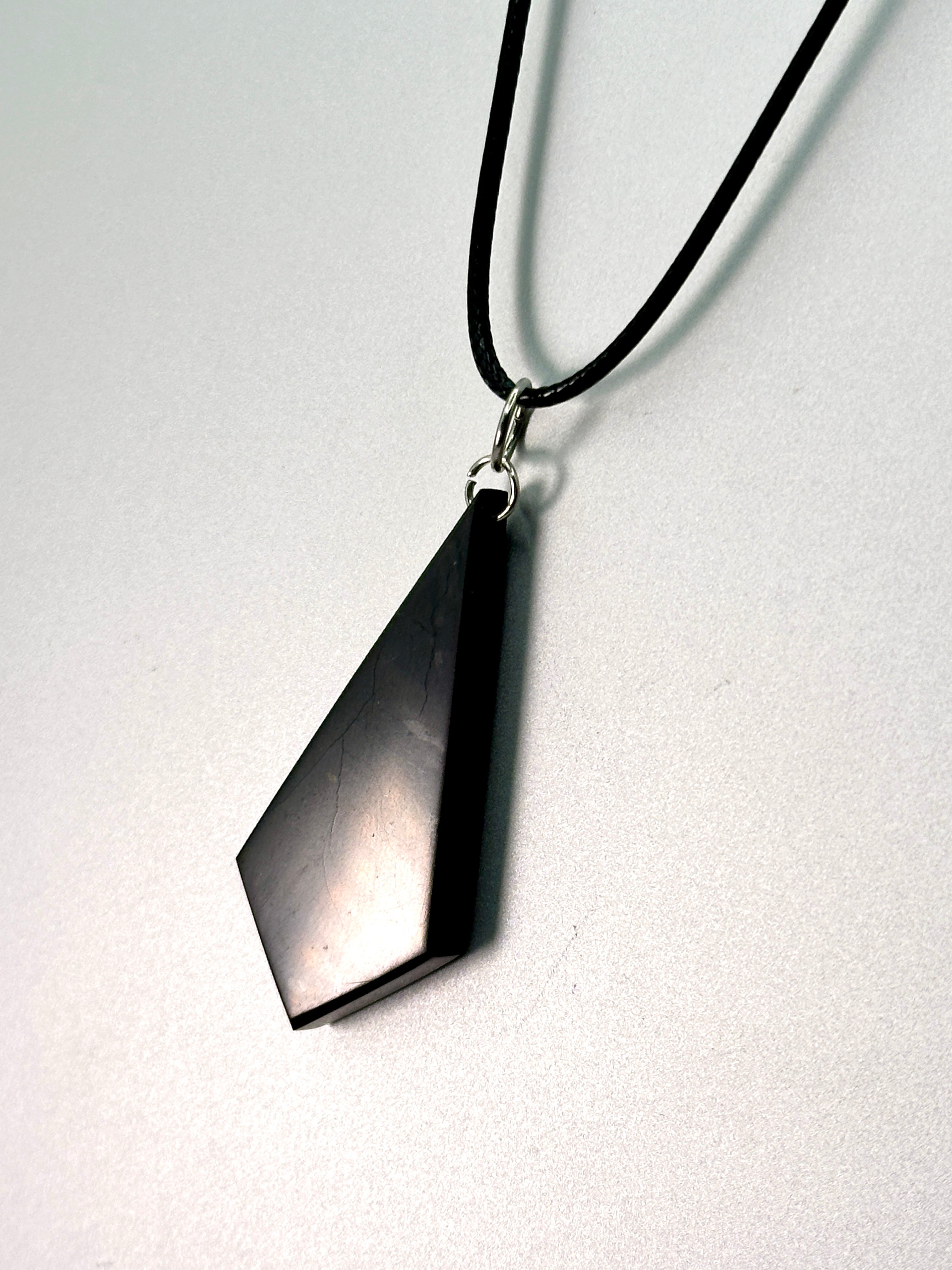 SHUNGITE PENDANTS! HURRY WHILE SUPPLIES LAST! - EMF Protection - Hand Cut Genuine Natural Shungite Pendant High Quality Black Lustrous Gemstone from Russia