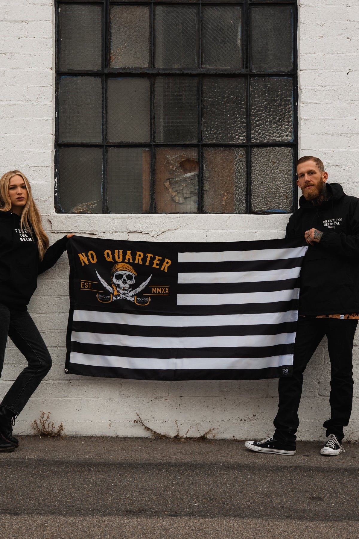 No Quarter Stripe Flag V2 | | Wiccan Center