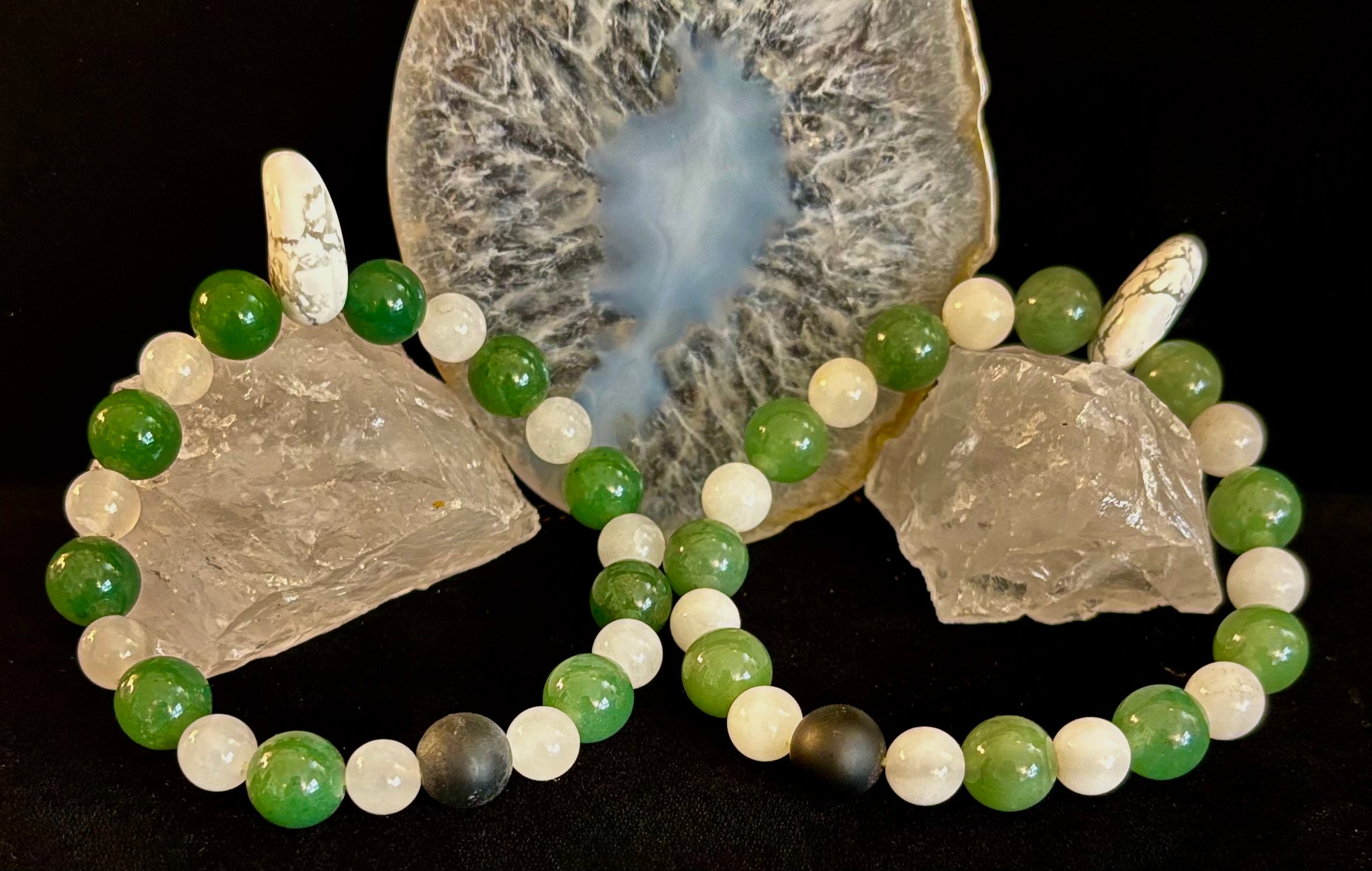 "Balance & Boldness" Natural Gemstone Bracelet – 10mm Beads | Handmade in the USA | | Wiccan Center