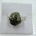Sterling Silver Rough Pyrite Ring - Size 7 - Protective, Abundant & Grounding | Rings | Wiccan Center