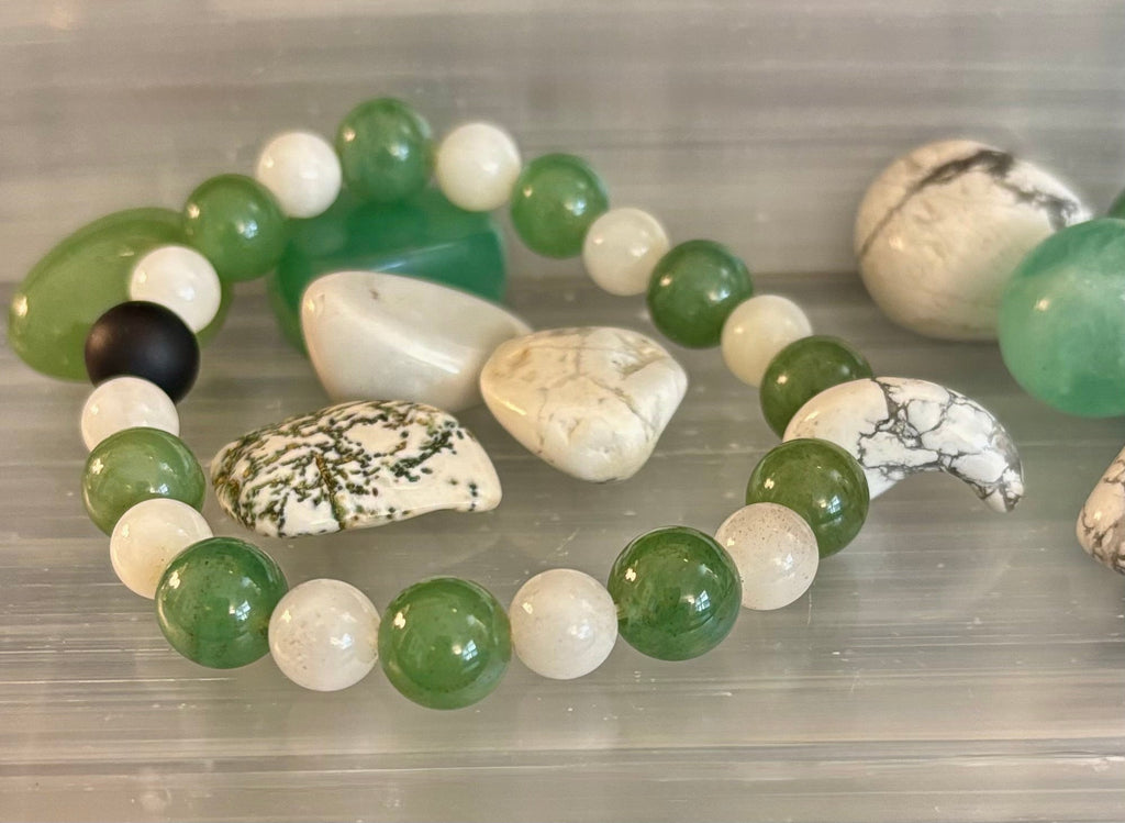 "Balance & Boldness" Natural Gemstone Bracelet – 10mm Beads | Handmade in the USA | | Wiccan Center