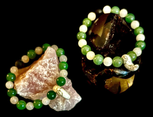 "Balance & Boldness" Natural Gemstone Bracelet – 10mm Beads | Handmade in the USA | | Wiccan Center