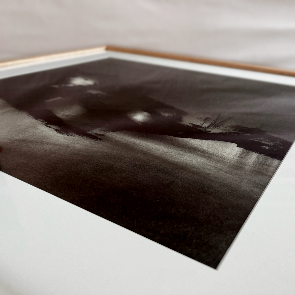 Black & White Abstract Landscape