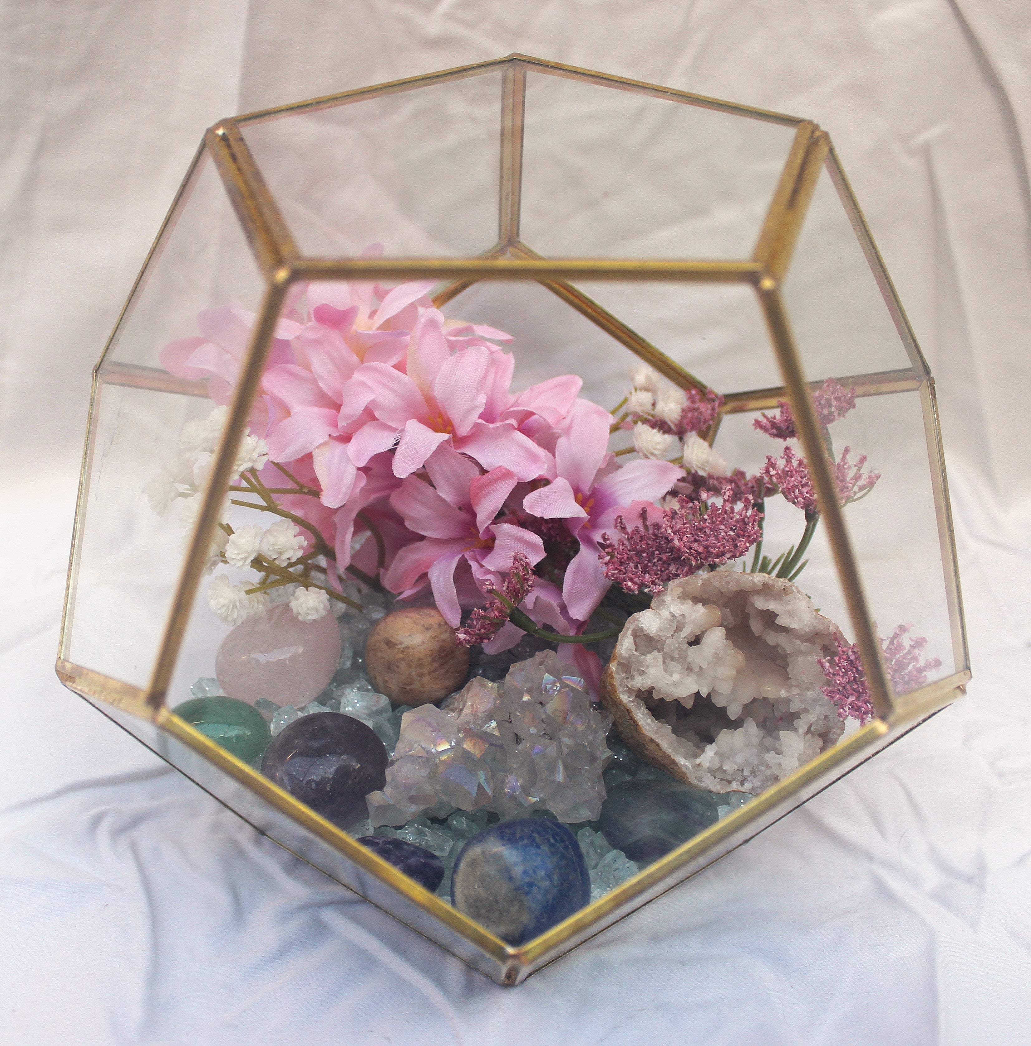 Crystal Geode Terrarium Angel Aura and Quartz - Divinity Depth | | Wiccan Center
