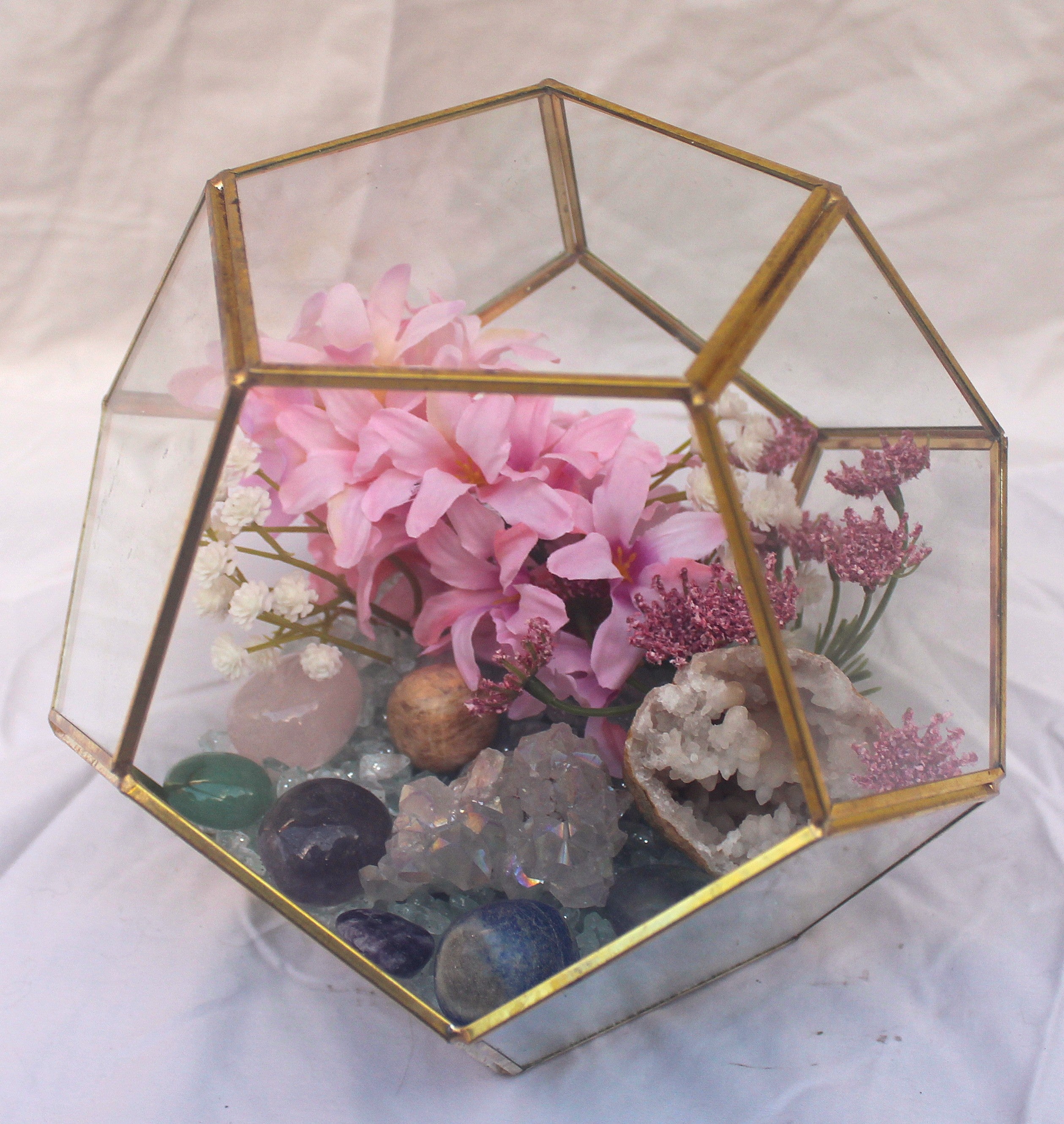 Crystal Geode Terrarium Angel Aura and Quartz - Divinity Depth | | Wiccan Center