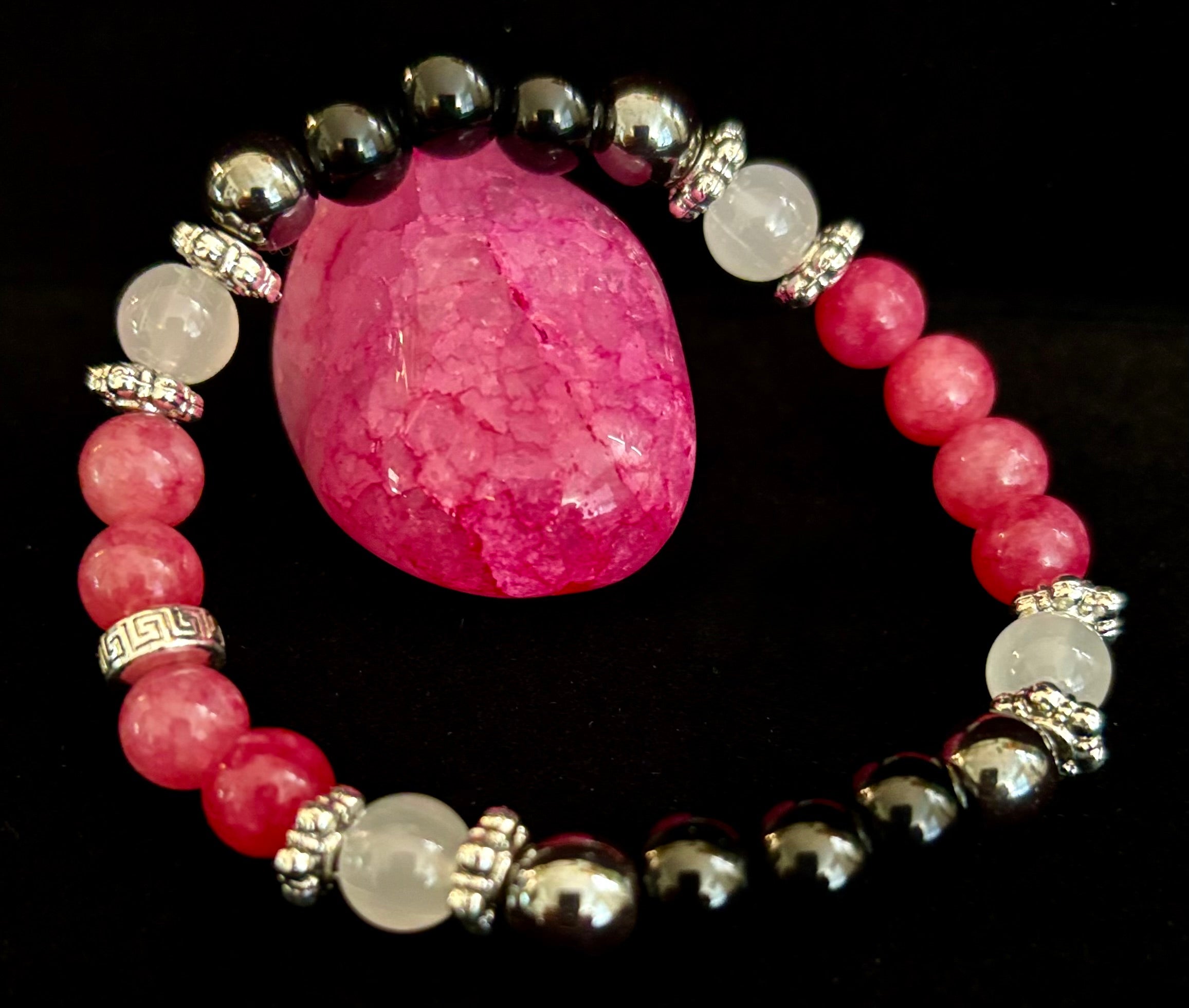 New Beginnings Energy Bracelet – Lepidolite, Hematite, Black Tourmaline & Moonstone | | Wiccan Center