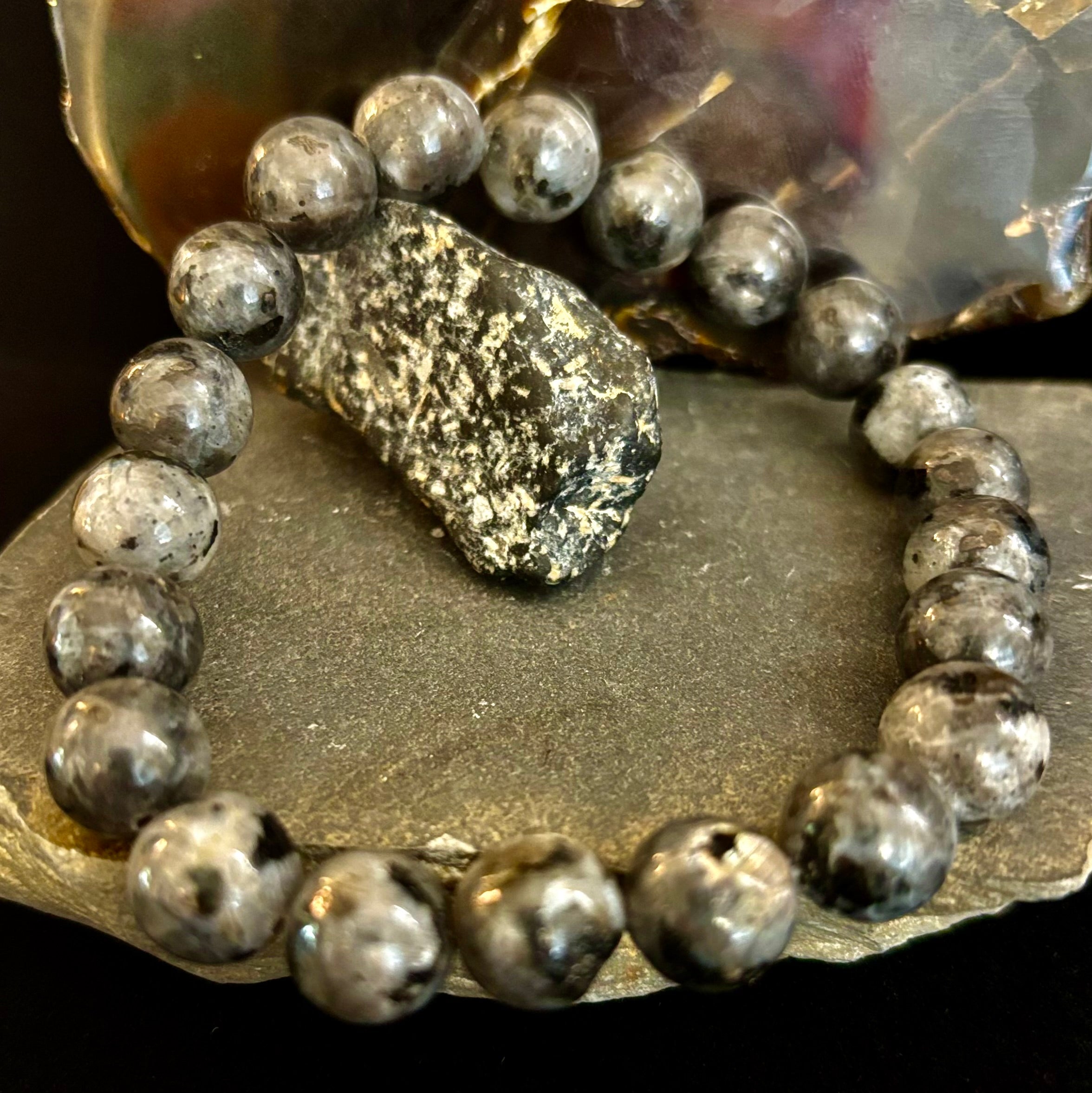 Labradorite Protection & Transformation Bracelet – 8mm, 10mm, 12mm Natural Stones | | Wiccan Center