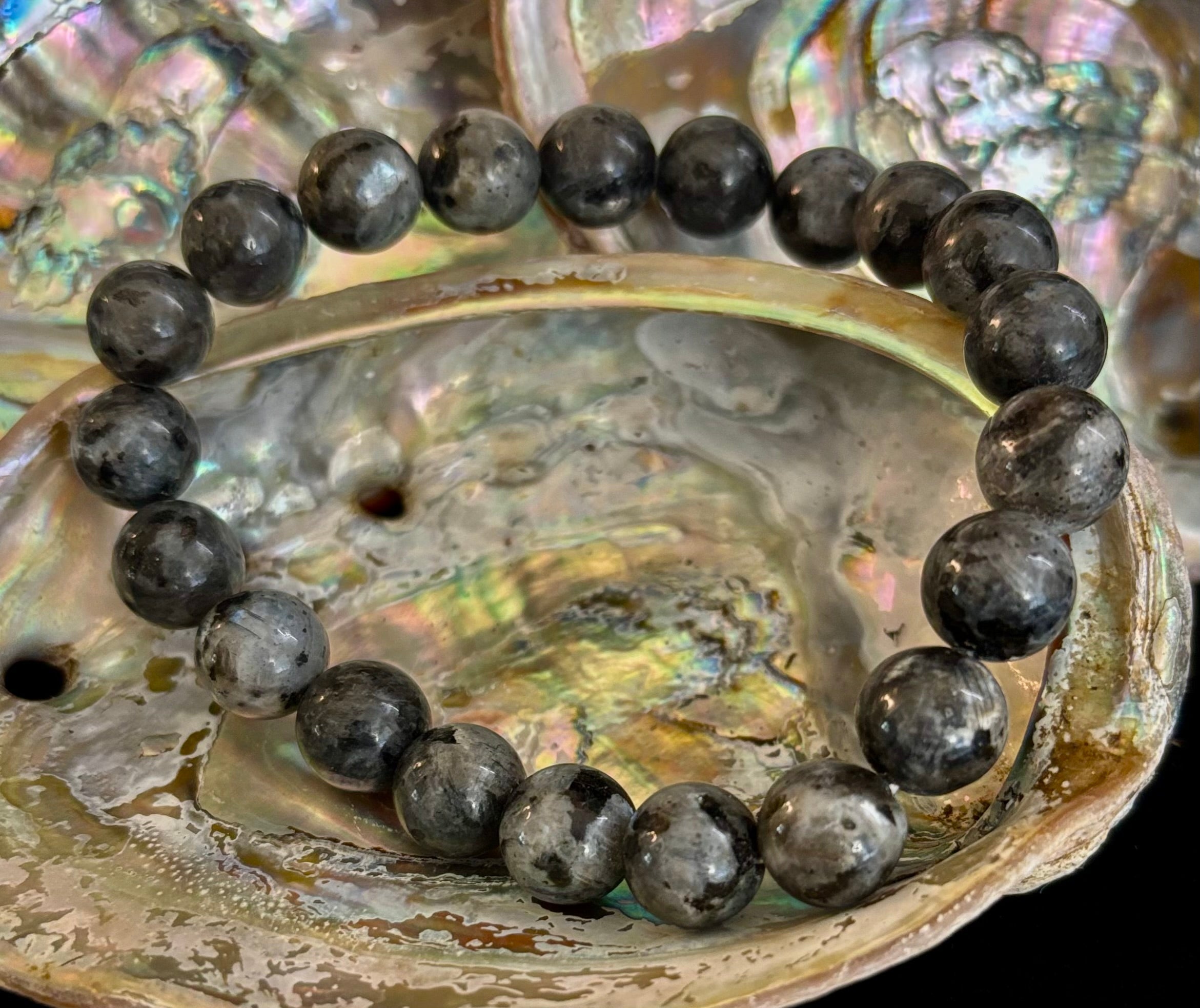 Labradorite Protection & Transformation Bracelet – 8mm, 10mm, 12mm Natural Stones | | Wiccan Center