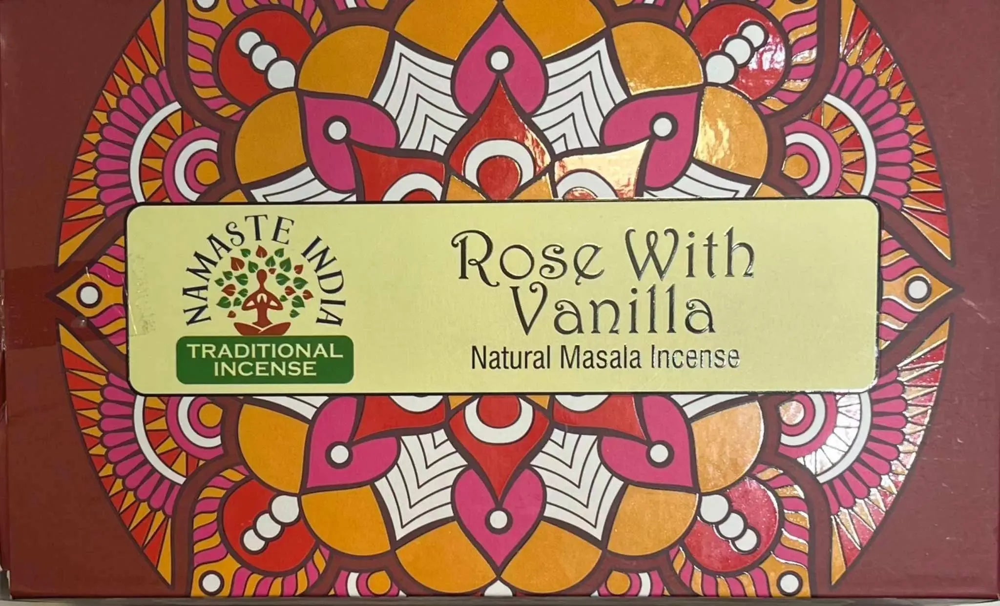 Incense Stick - Namaste India - Rose with Vanilla | Incense Sticks | Wiccan Center