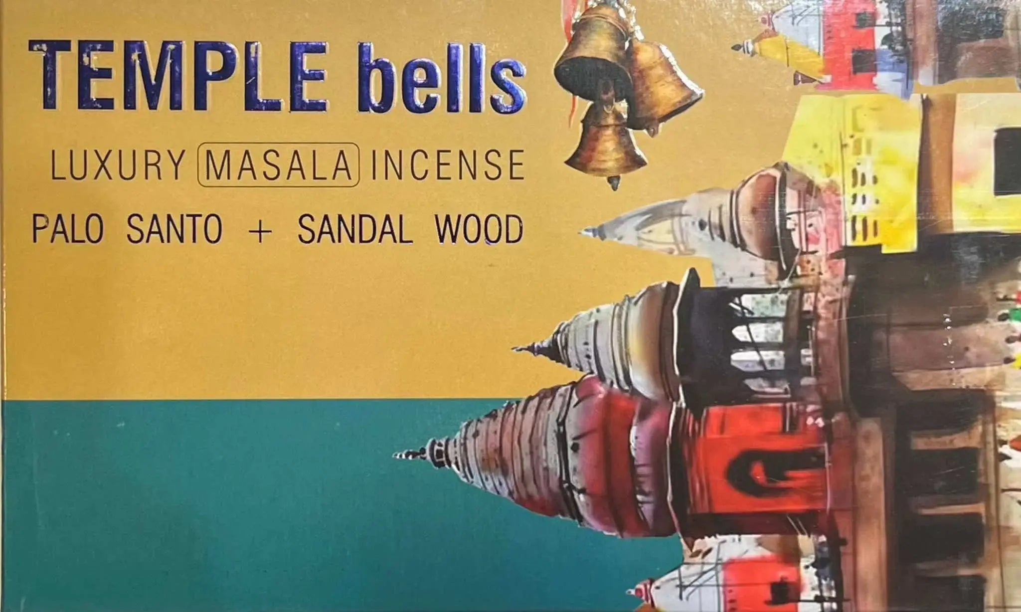 Incense Stick - Namaste India Temple Bells - Palo Santo + Sandalwood | Incense Sticks | Wiccan Center