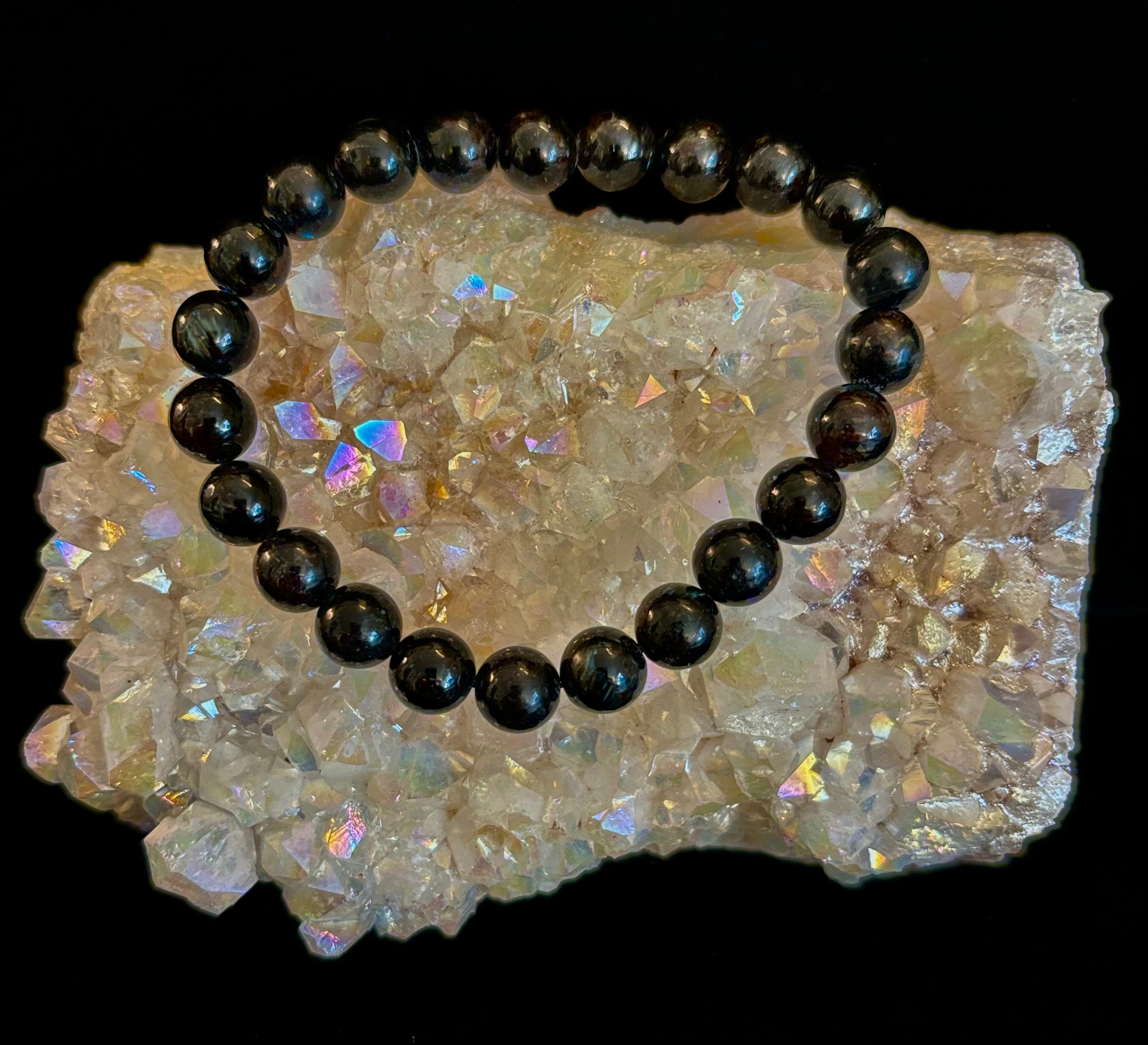 Awaken Inner Power with Natural Astrophyllite (Arfvedsonite) Bracelet | | Wiccan Center