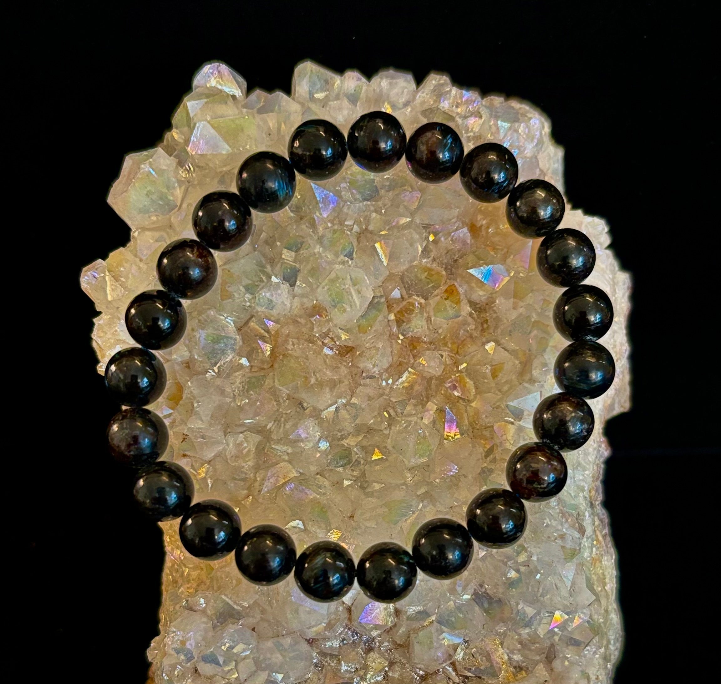 Awaken Inner Power with Natural Astrophyllite (Arfvedsonite) Bracelet | | Wiccan Center