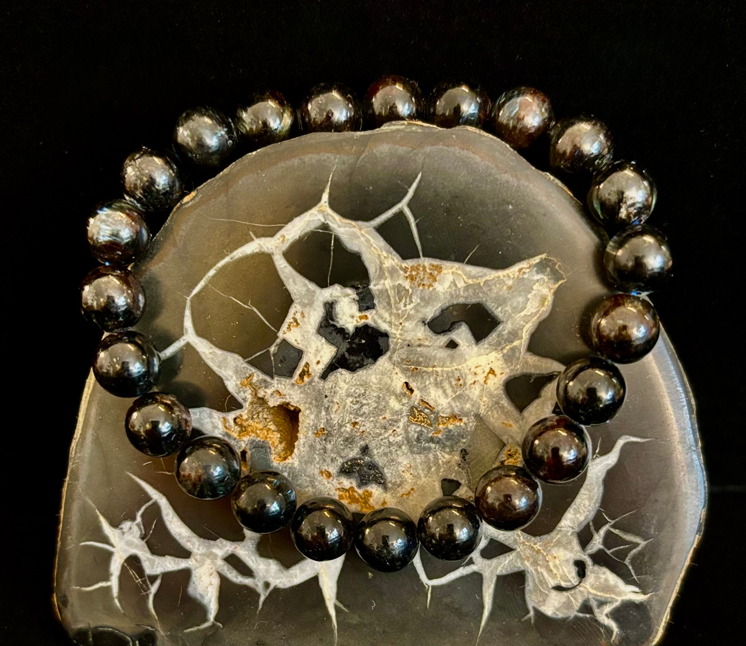 Awaken Inner Power with Natural Astrophyllite (Arfvedsonite) Bracelet | | Wiccan Center
