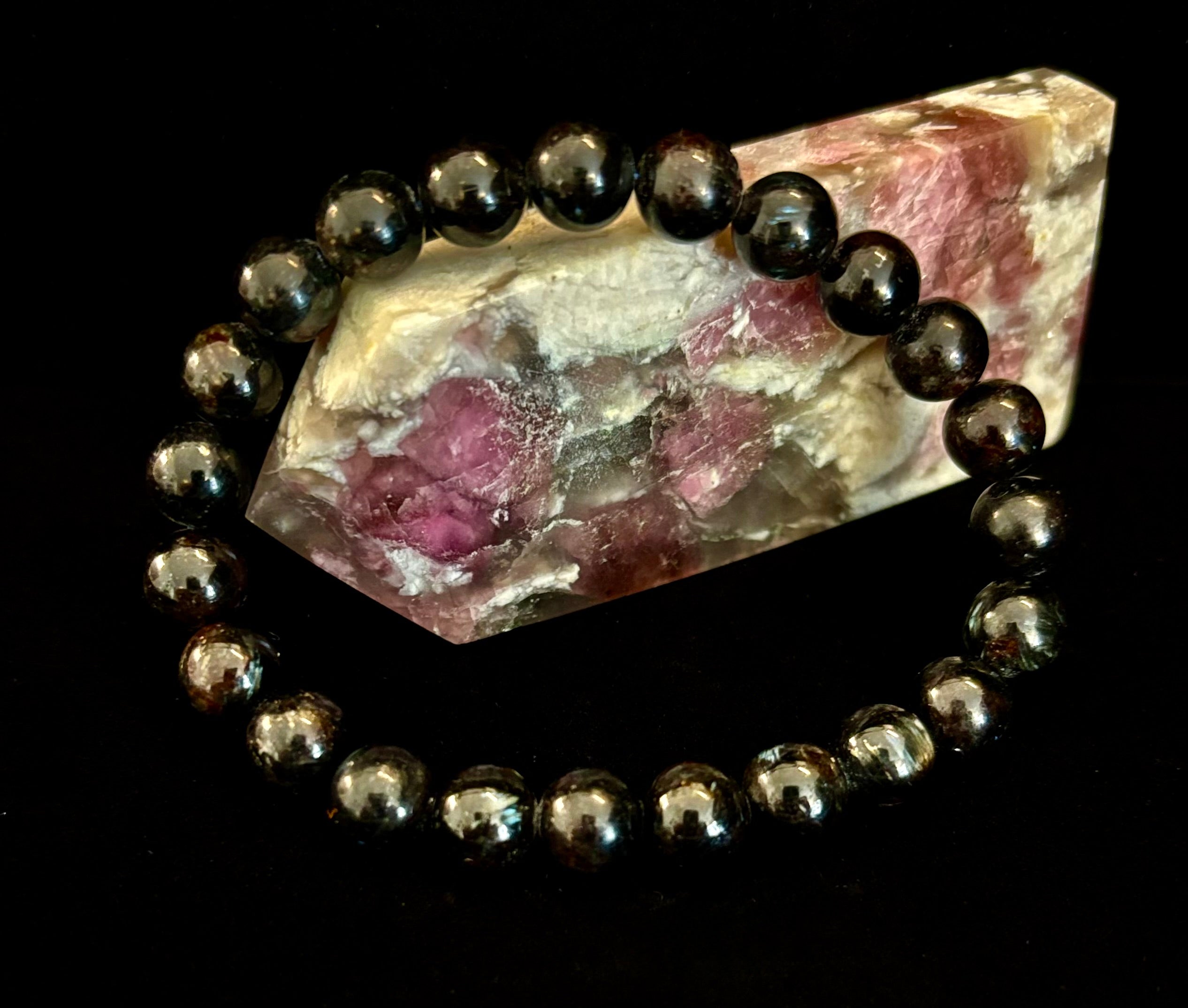 Awaken Inner Power with Natural Astrophyllite (Arfvedsonite) Bracelet | | Wiccan Center