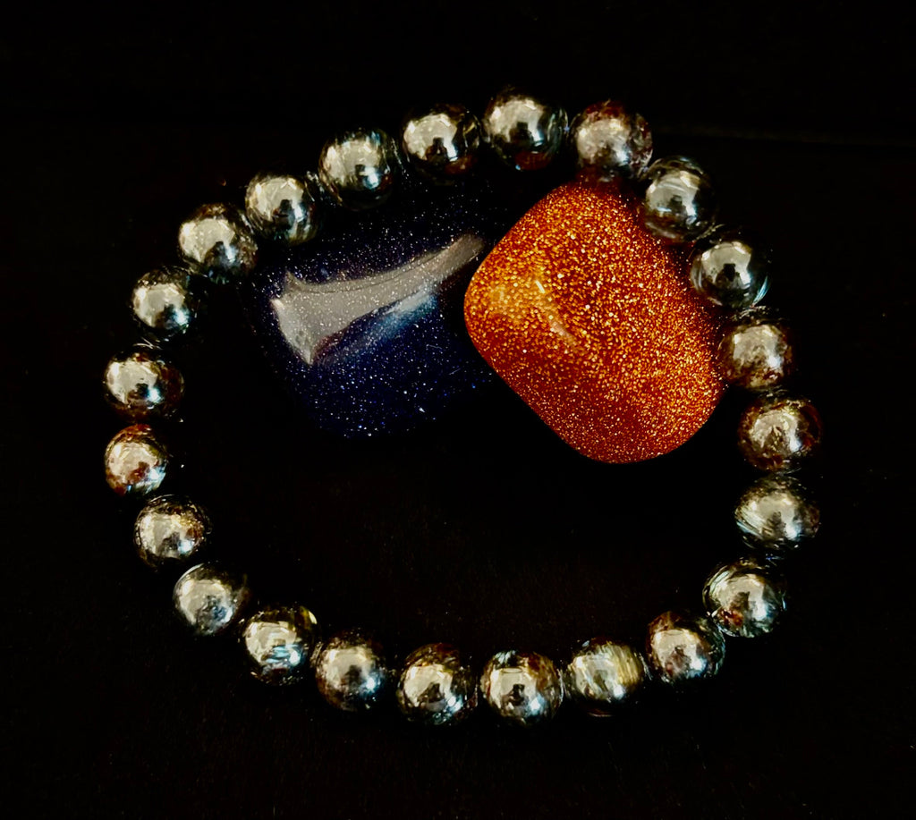 Awaken Inner Power with Natural Astrophyllite (Arfvedsonite) Bracelet | | Wiccan Center