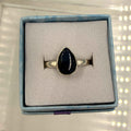 Sterling Silver Teardrop Pietersite Ring - Size 9 - Grounding, Transformative & Insightful | Rings | Wiccan Center