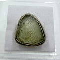 Sterling Silver Bezeled Libyan Desert Glass Ring - Size 9 - Cosmic, Illuminating & Transformative | Rings | Wiccan Center