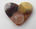 Resin Crystal Fidget Heart – Tactile Soothing Pocket Stone | | Wiccan Center