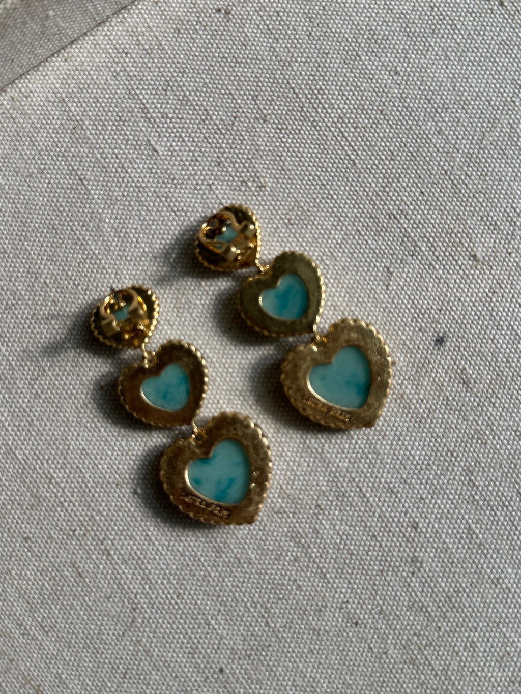 Sloan Triple Heart Earrings Four Colors Available
