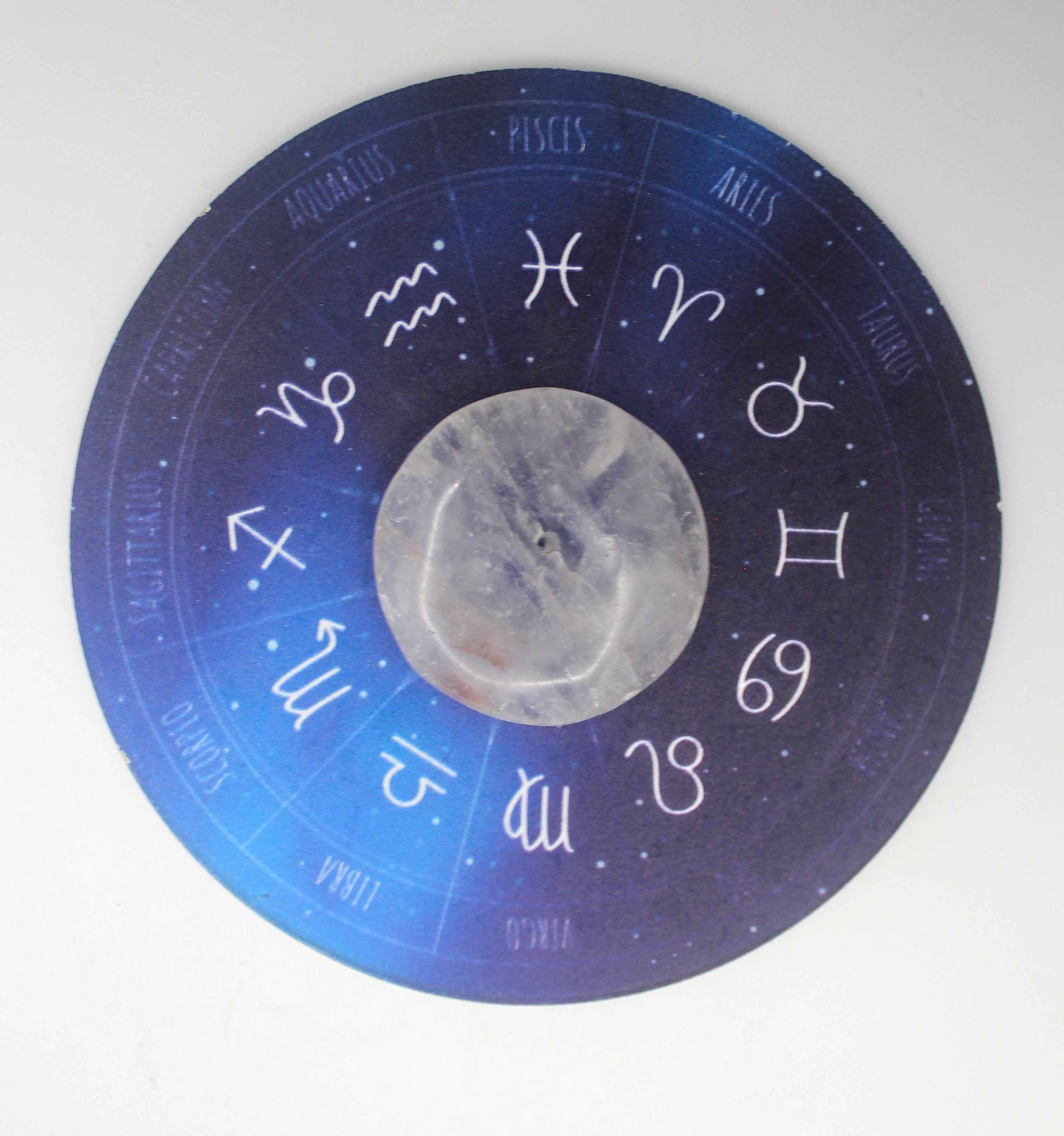 Zodiac Quartz Crystal Incense Holder | | Wiccan Center