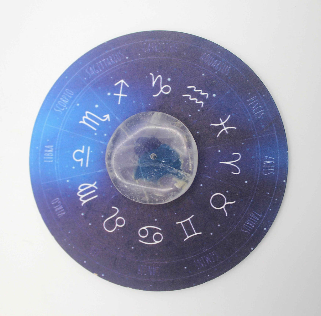 Zodiac Quartz Crystal Incense Holder | | Wiccan Center