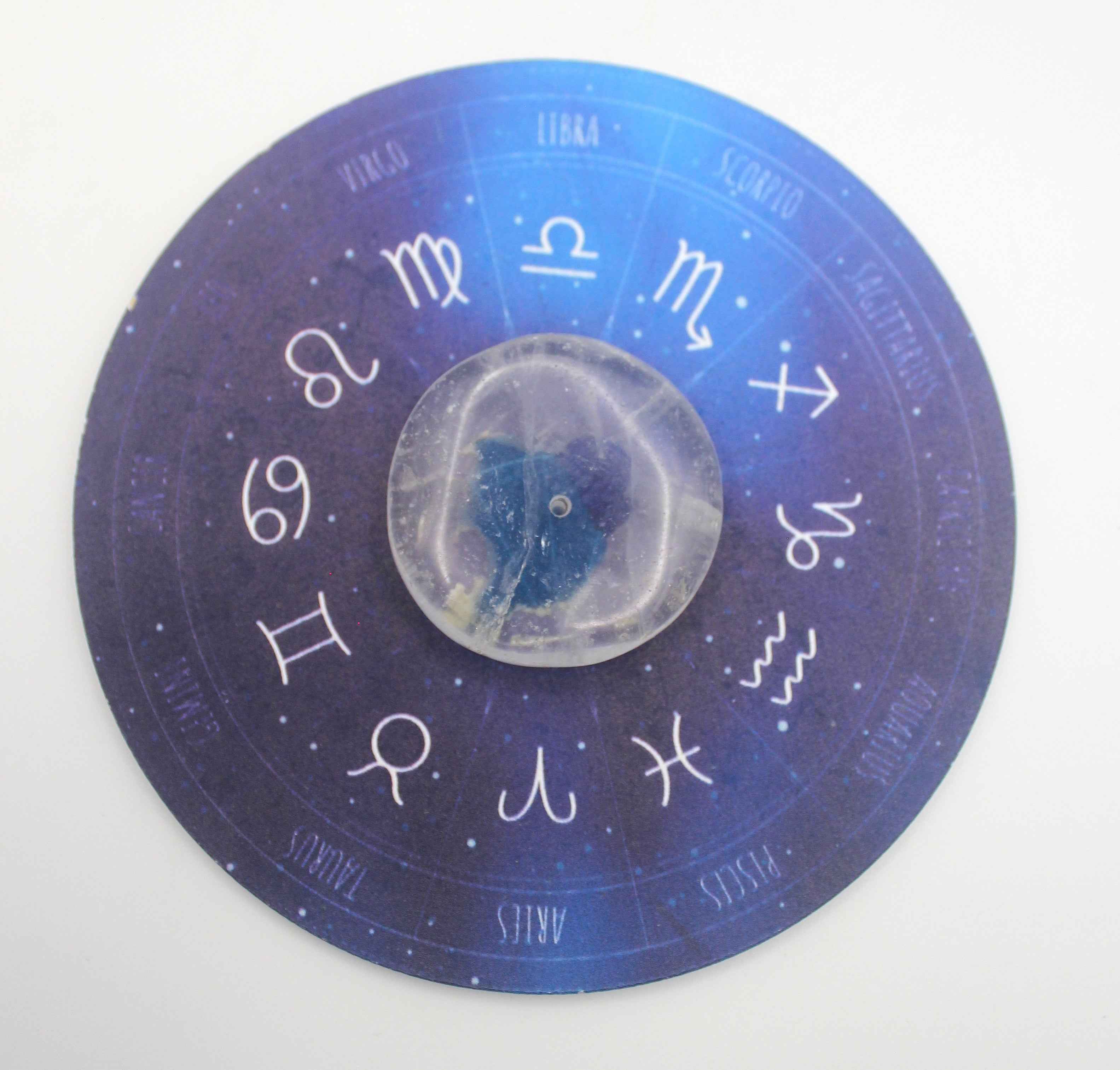 Zodiac Quartz Crystal Incense Holder | | Wiccan Center